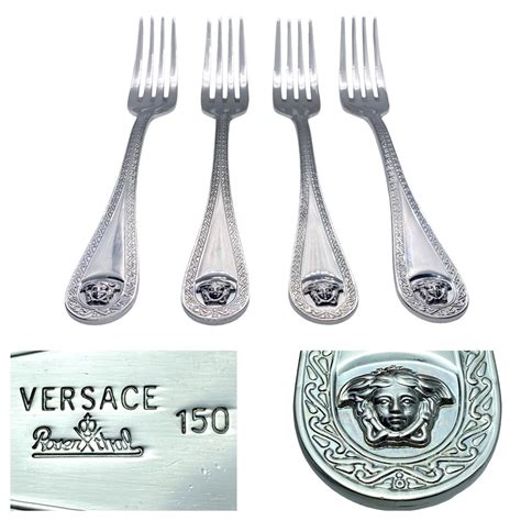 versace fork|Versace rosenthal sets.